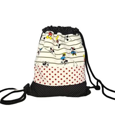 Kinderturnbeutel Mausmotiv – Sportbeutel & Rucksack aus Baumwolle mit Lieblingsmaus