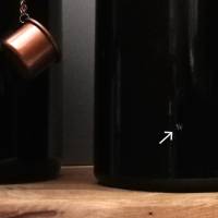 Flaschenfackel aus Altglas mit Dauerdocht | braun kupfer | Tischfackel Gartenfackel Bild 4