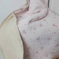 Musselindecke 160x130 cm Kinder Bettdecke Double Gauze Tischedecke leichte Decke aus Baumwolle rosa Frühlingskollektion Bild 1