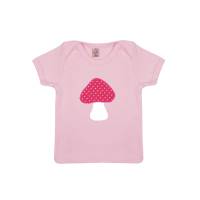 T-Shirt Pilz Baby bio und fair , Shirt organic, Shirt , Kinder , Kind , hellblau , rosa 0-3 Monate 50 , 56 ,Schlupfshirt Bild 1