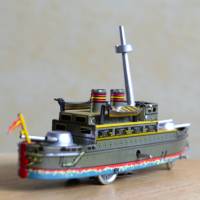 Blechspielzeug Paya Schiff zum Aufziehen Bild 1