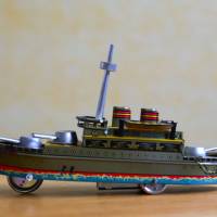 Blechspielzeug Paya Schiff zum Aufziehen Bild 4