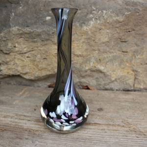 kleine Vase Überfangglas Solifleurvase Murano Stil 70er Jahre Vintage Bild 1