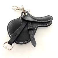 Schlüsselanhänger Pferdesattel aus Leder Bild 1