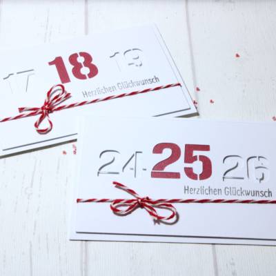 Geburtstag * Jubiläum * Glückwunsch * Glückwunschkarte * Grußkarte