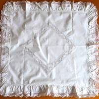 Paradekissen einzelner Kissenbezug aus 100% Baumwolle perfekt für Shabbychic Vintage Bettwäsche antik Bild 6