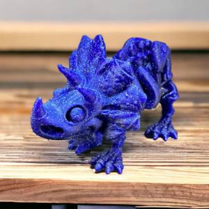 Flexibler Stegosaurus - Natürliches Spielzeug aus nachhaltigem 3D-Druck Bild 1