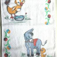 Vintage Handtuch Kinderhandtuch Küken und Esel aus den 70er Jahren Bild 5