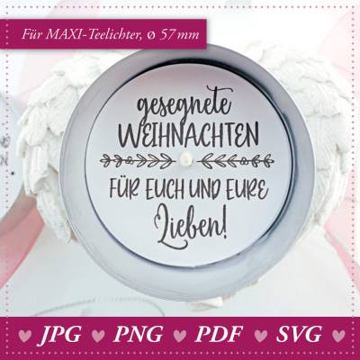 Persönliche Weihnachts-Wünsche in Maxi-Teelichtern, magische Teelichter als DIY-Geschenk, Maxi-Freude Mini-Aufwand