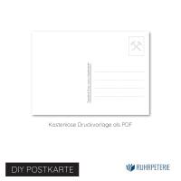 12 Ruhrpott Sprüche Karten A6 | DIY Postkarten + DIY Bilderrahmen Bastelanleitung | Ruhrpott Geschenkidee Familie Bild 7