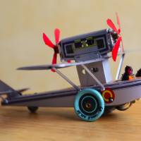 Blechspielzeug Paya Flugzeug zum Aufziehen Bild 4