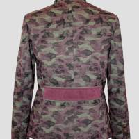 Damen Blazer | Camouflage in Moosgrün/Bordeaux Bild 4