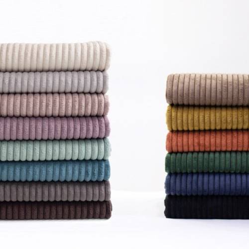 Grober gerippter Cord-Samt Wanja, verschiedene Farben