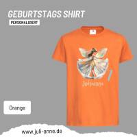 Personalisiertes Shirt GEBURTSTAG Zahl & Name personalisiert Ballerina Fee Balett Bild 8