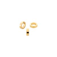 20x Metallperle Messing Ring gold 3x0,8mm (Ø1,9mm) 24K vergoldet für Makramee Bild 1