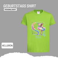 Personalisiertes Shirt GEBURTSTAG Zahl & Name personalisiert ~ Ballerina Fee Bunt Schmetterlinge Bild 10