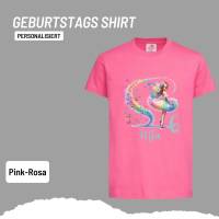 Personalisiertes Shirt GEBURTSTAG Zahl & Name personalisiert ~ Ballerina Fee Bunt Schmetterlinge Bild 7