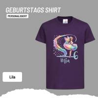 Personalisiertes Shirt GEBURTSTAG Zahl & Name personalisiert ~ Ballerina Fee Bunt Schmetterlinge Bild 8