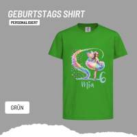 Personalisiertes Shirt GEBURTSTAG Zahl & Name personalisiert ~ Ballerina Fee Bunt Schmetterlinge Bild 9