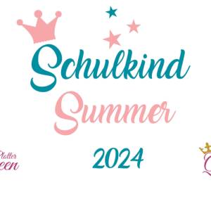 Bügelbild Schulkind 2024 mit Namen , Krone und Sternen Bild 7