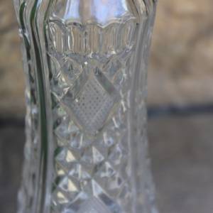 Kristall Vase 21,5 cm Waffelmuster 24 % Bleikristall  60er 70er Jahre DDR Bild 5