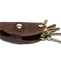 Leder Schlüsselbund Schlüsseletui Personalisierbar – Saddle Box OX – Cocoa Dark Bild 2