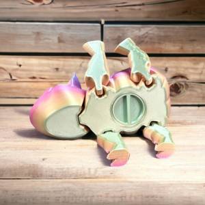 Flexi Sparschwein - Natürliches Spielzeug aus nachhaltigem 3D-Druck Bild 2