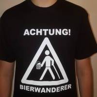 Schwarzes T-Shirt mit Spruch zum Herrentag für Biertrinker Bild 2