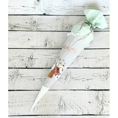 Mädchen Schultüte Pferd Lulu aus Stoff personalisiert 70 cm