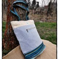 Große Baumwoll-Hanf Tasche mit viel Stauraum Bild 5