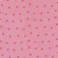 Westfalenstoffe Junge Linie rosa rote Kringel 100% Baumwolle Webware Druckstoff 25cm x 25cm Bild 1