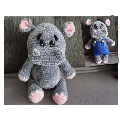 Häkelanleitung für das Nilpferd Taddle