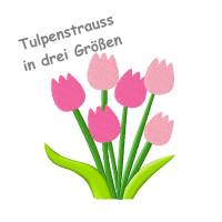 Stickdatei Tulpenstrauss in 3 Größen Tulpen Tulpe Blumen ab 10x10 Stickrahmen frühling spring Bild 4