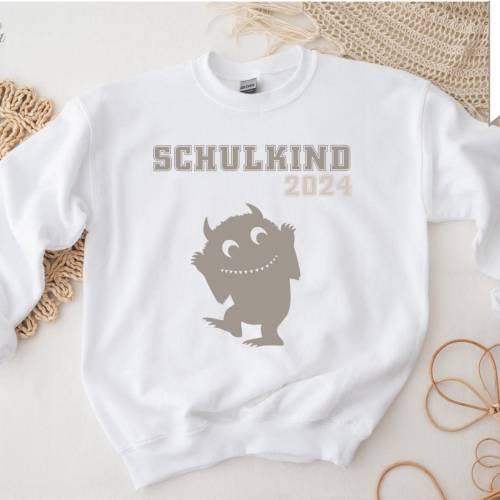 Plotterdatei Schulkind 2024 Monster ,  SVG DXF PNG