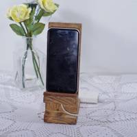Mobilfonablage, Smart- Iphonhalter aus Palettenholz, Telefonablage, Wohndeko, Dekoration, Aufbewahrung Bild 4