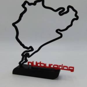 3D Druck Nürnburgring / Nordschleife Schreibtisch Skulptur Bild 1