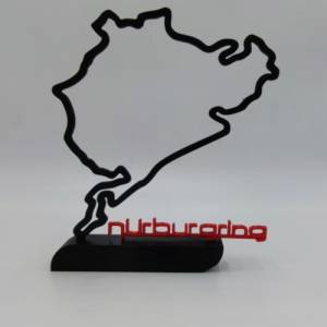 3D Druck Nürnburgring / Nordschleife Schreibtisch Skulptur Bild 2
