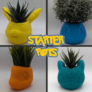 Pflanztopf im Starter Pokemon Look - Die perfekte Schreibtischdeko zum Verschenken! Bild 1
