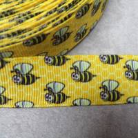 Bienen. Biene Insekt, Natur,   22 mm  Borte Ripsband, Bild 2