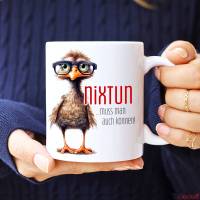 Tasse mit Spruch NIXTUN - Bürotasse, Kaffeetasse Bild 4