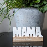 Schriftzug MAMA aus Keraflott | Geschenk zum Muttertag Bild 1