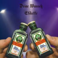 Gastgeschenke Jägermeister Flaschenetikette 0,02 Liter, Hochzeit, Personalisierte Etikette, Selbstklebende Etikette Bild 2