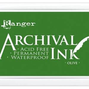 Ranger Archival Ink Stempelkissen - Olive · Olivgrün Bild 1
