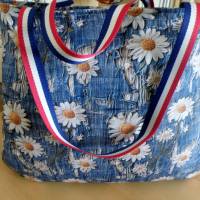 Strandtasche / Badetasche / Einkaufstasche / der ideale Alltagsbegleiter im Blumen Style Bild 3