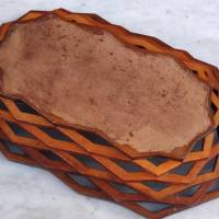 Vintage Holzkorb - Holzschale - Brotkorb - Obstschale  - handgesägt Bild 3