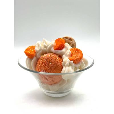 Orange Ice Cream Duftkerze - Glasschale - Duft nach Orange