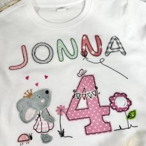 Mädchen Geburtstagsshirt mit Zahl Maus Jojo Bild 8