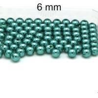 Perlen in Glaswachsoptik - ca. 6mm - Acryl Bild 1