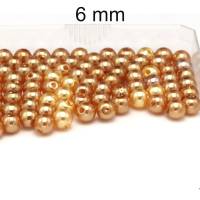 Perlen in Glaswachsoptik - ca. 6mm - Acryl Bild 2