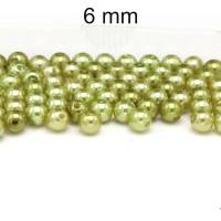 Perlen in Glaswachsoptik - ca. 6mm - Acryl Bild 3